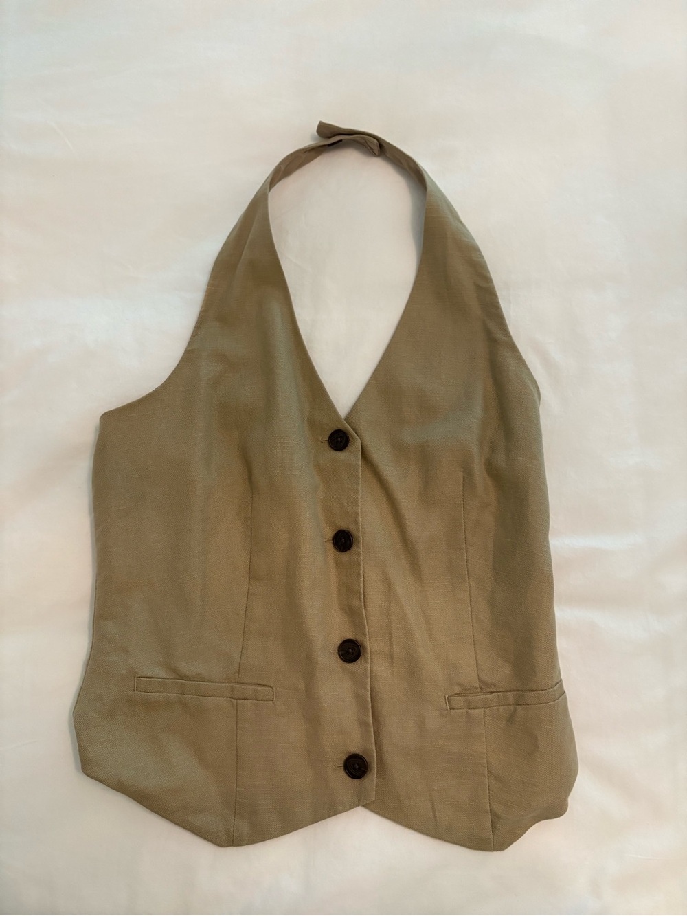 GAP Olive Halter Vest Top